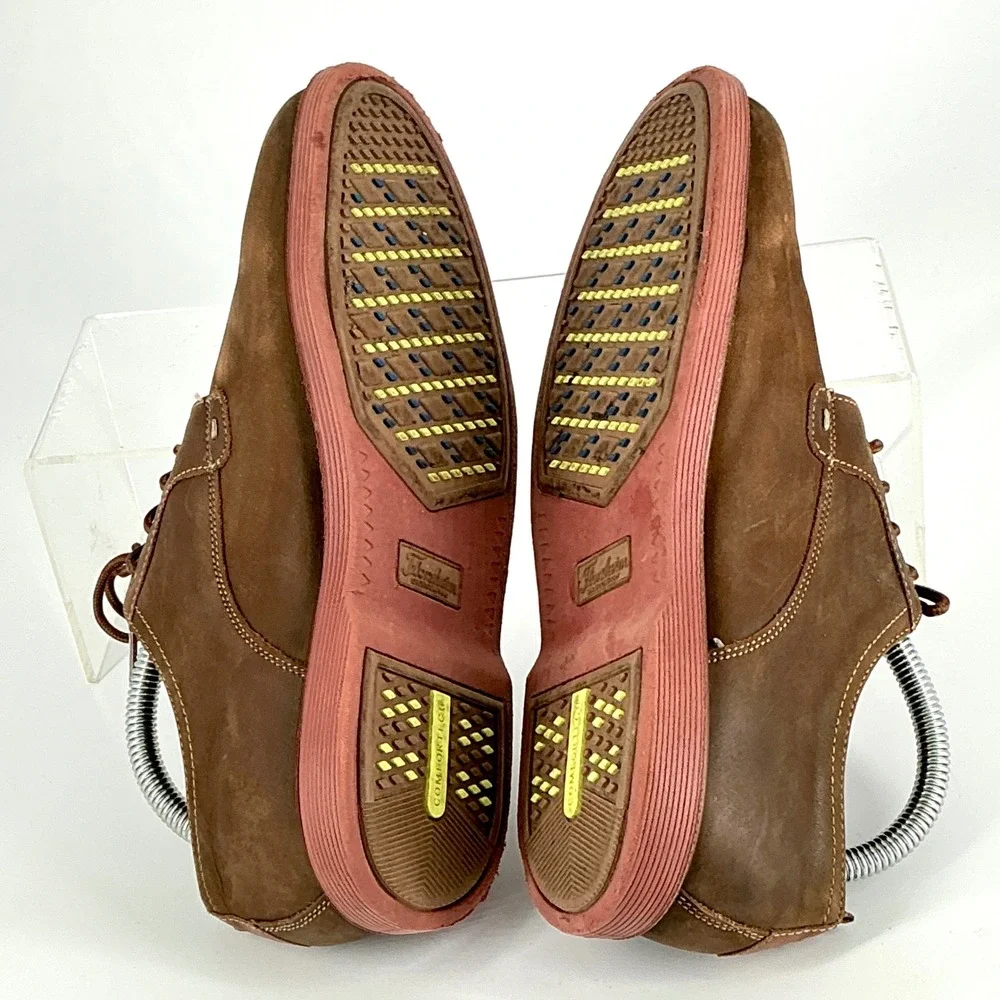 Florsheim Boys Size 6 Leather Derby Shoes Brown Supacush Jr.